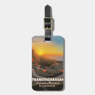 Etiqueta Para Maletas Transfagarasan, Montañas Cárpatas, Carretera de Ru