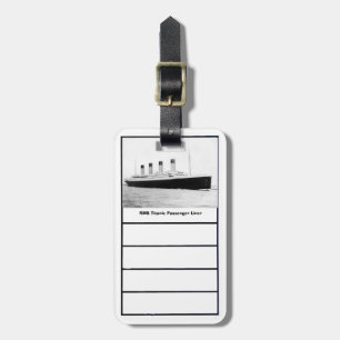 Etiqueta Para Maletas Trazador de líneas de pasajero titánico del RMS