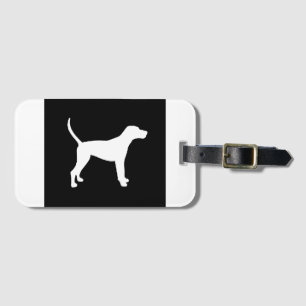 Etiqueta Para Maletas treker walker coonhound white silo