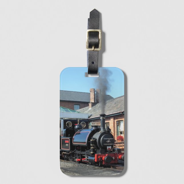 ETIQUETA PARA MALETAS TRENES DE VAPOR (Anverso vertical)
