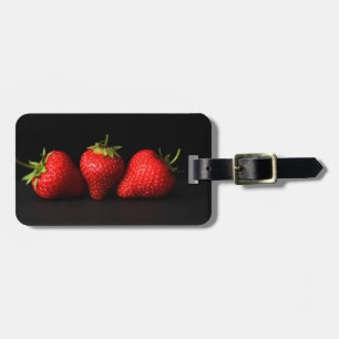 Etiqueta Para Maletas Tres fresas en negro cd ltcnm