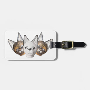 Etiqueta Para Maletas Tres gatos
