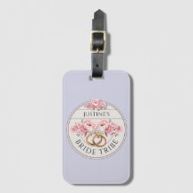 Tribu de la Novia floral morado personalizado