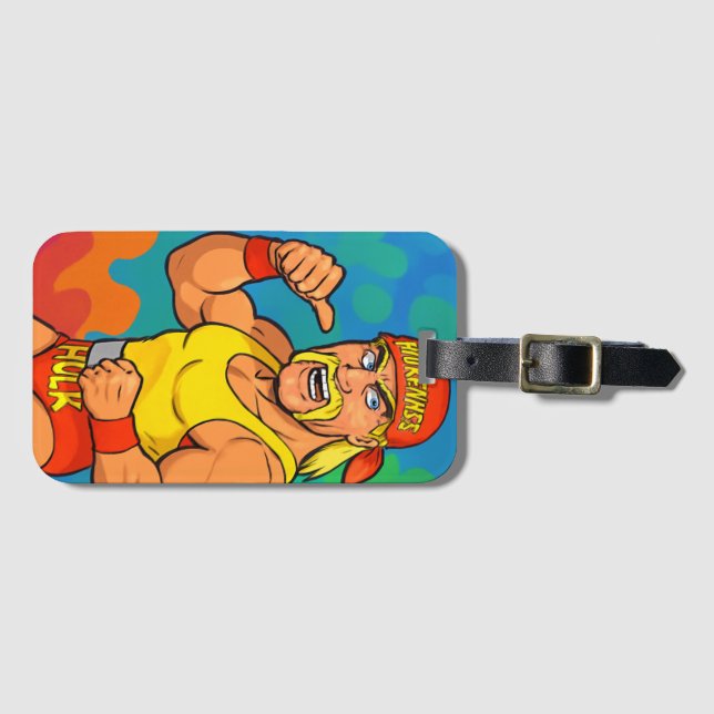 Etiqueta Para Maletas Tributo a Hulk Hogan (Anverso horizontal)