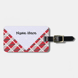 Etiqueta Para Maletas Trinidad Tobago Bandera Trinitense Personalizada