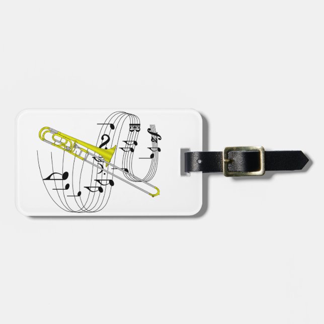 Etiqueta Para Maletas Trombone (Frente Horizontal)
