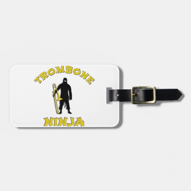 Etiqueta Para Maletas Trombone Ninja (Frente Horizontal)