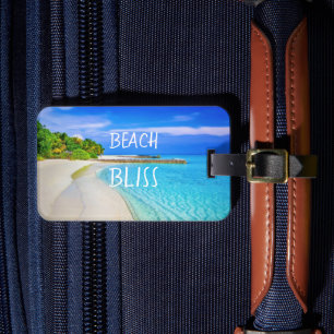 Etiqueta Para Maletas Tropical Beach Bliss