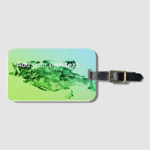 Etiqueta Para Maletas Trucha, bajo y crápidos tres peces favoritos plaq