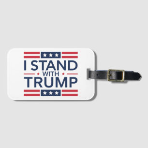 Etiqueta Para Maletas Trump 2024 Me pongo con Trump apoyo al presidente 