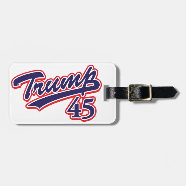Etiqueta Para Maletas ¡Trump 45! (Frente Horizontal)