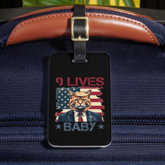 Etiqueta Para Maletas Trump 9 vive un bebé (Anverso In situ 2)