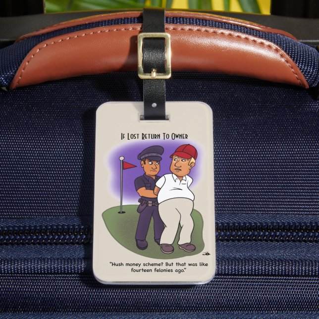 Etiqueta Para Maletas Trump Felonies (Anverso In situ 2)