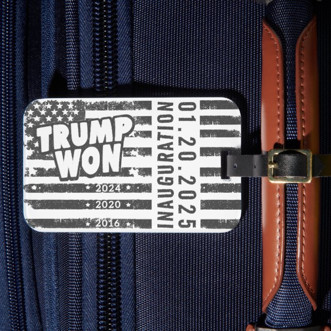 Etiqueta Para Maletas Trump ganó 2024 (Anverso In Situ 4)