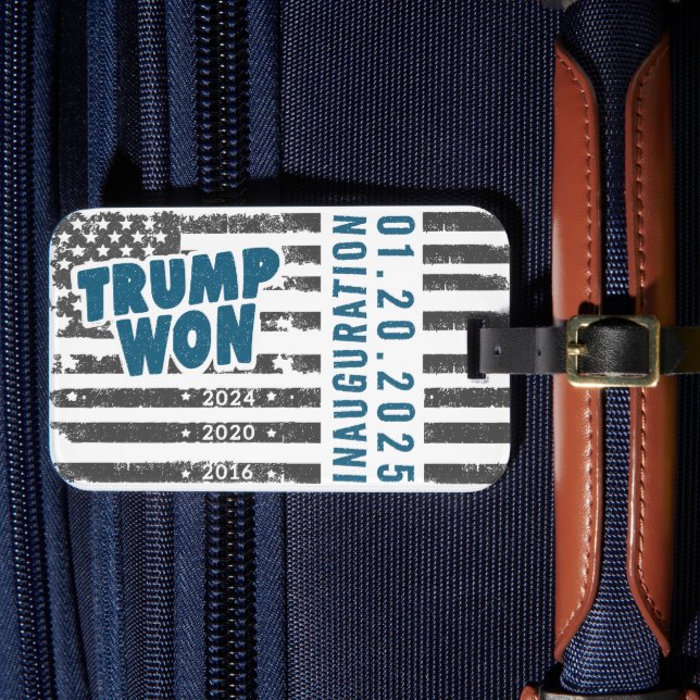 Etiqueta Para Maletas Trump ganó 2024 (Anverso In Situ 4)