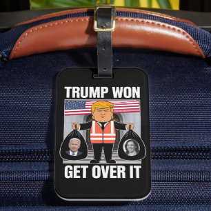 Etiqueta Para Maletas Trump Ganó Supéralo Maga Ganó Elección 2024 