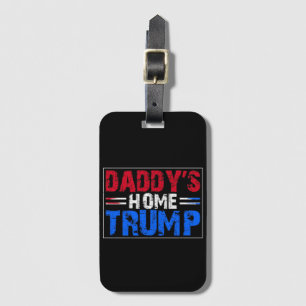 Etiqueta Para Maletas Trump Papá está en casa 