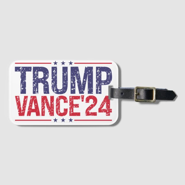 Etiqueta Para Maletas Trump Vance 2024 (Anverso horizontal)