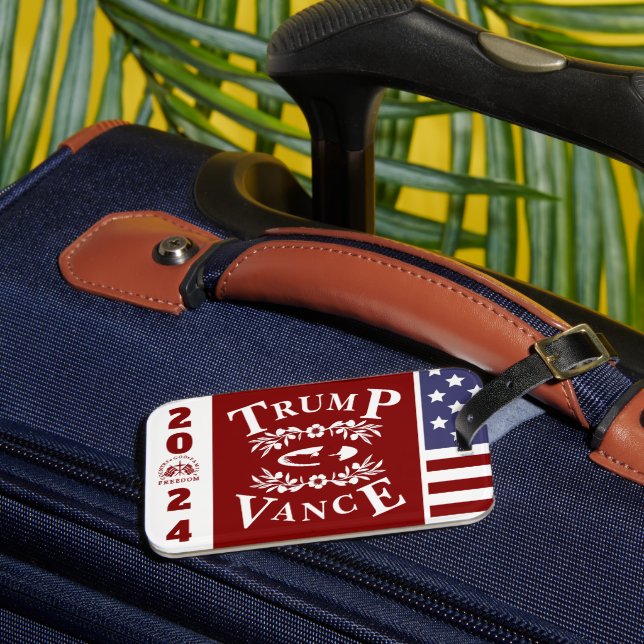 Etiqueta Para Maletas Trump Vance 2024 (Anverso In situ 3)