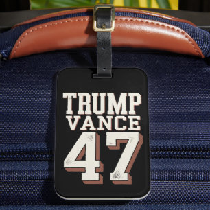 Etiqueta Para Maletas Trump Vance Presidente Vintage Trump Gana