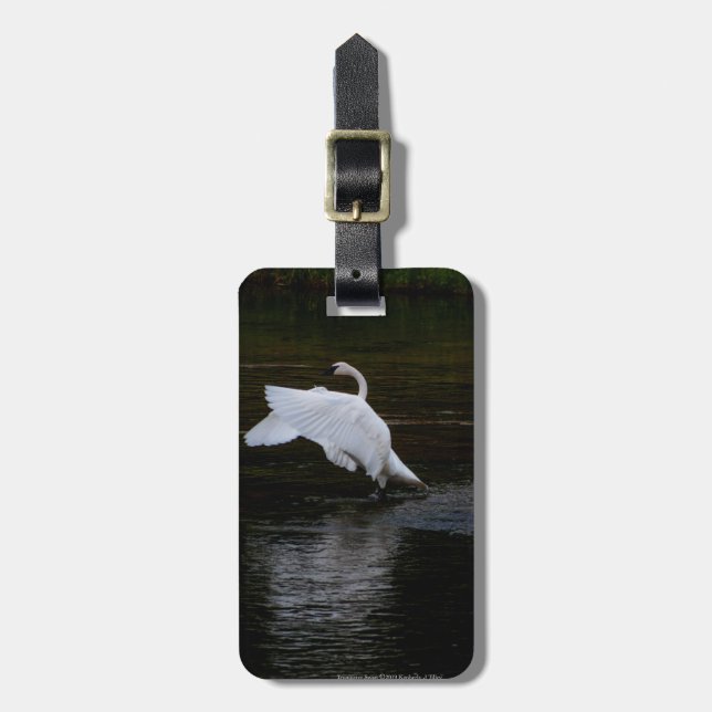 Etiqueta Para Maletas Trumpeter Swan (Frente Vertical)