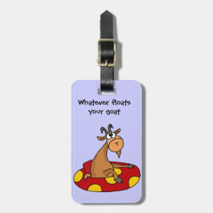 Etiqueta Para Maletas TU divertido lo que flota su dibujo animado de la