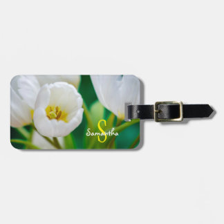 Etiqueta Para Maletas Tulipán Blanco
