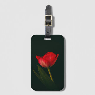 Etiqueta Para Maletas Tulipán rojo único