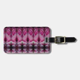 Etiqueta Para Maletas Tulipán rosado Ikat 5 Recoleta