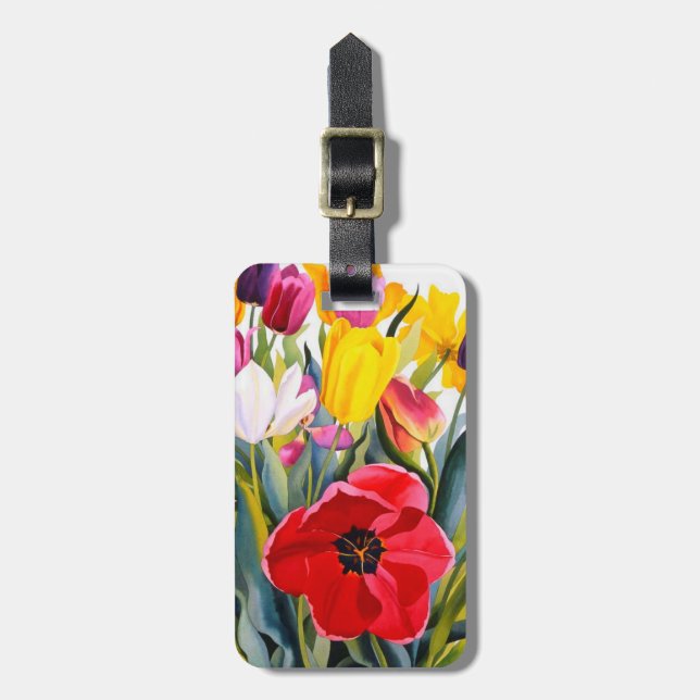 Etiqueta Para Maletas Tulipanes 2007 (Frente Vertical)