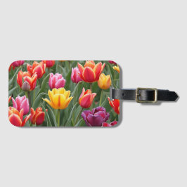 Etiqueta Para Maletas Tulipanes holandeses