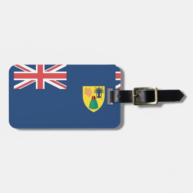 Etiqueta Para Maletas Turcas y Caicos (Frente Horizontal)