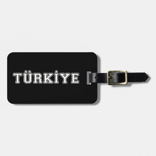 Etiqueta Para Maletas Türkiye (Frente Horizontal)