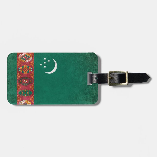 Etiqueta Para Maletas Turkmenistán (Frente Horizontal)