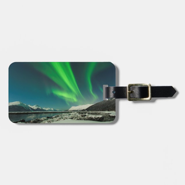 Etiqueta Para Maletas Turnagain Arm Aurora (Frente Horizontal)
