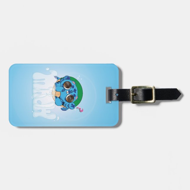 Etiqueta Para Maletas Turtlecat Graffiti Bubble's Mrow? (Frente Horizontal)