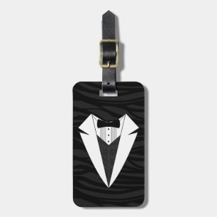 Etiqueta Para Maletas Tuxedo negro/blanco