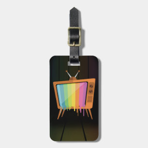 Etiqueta Para Maletas TV arco iris