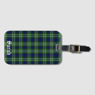 Etiqueta Para Maletas Tweedside District Tartan Personalizado