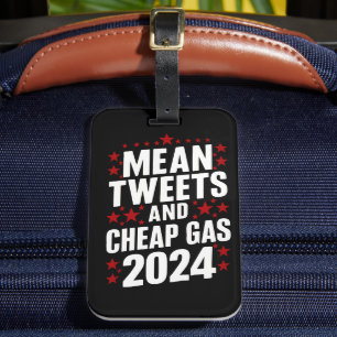 Etiqueta Para Maletas Tweets Medios Y Gas Barato Donald Trump 2024