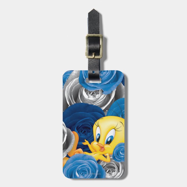 Etiqueta Para Maletas TWEETY™ Con Rosas (Frente Vertical)