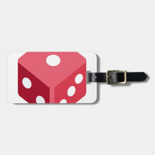 Etiqueta Para Maletas Twitter emoji - Red dice