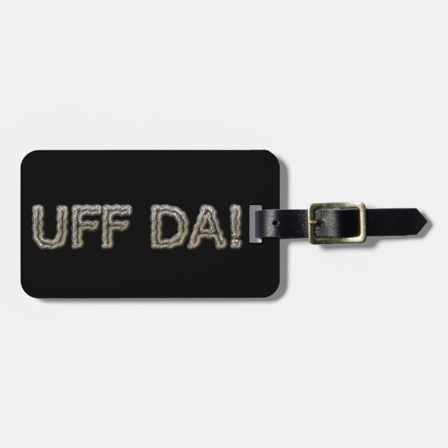 ETIQUETA PARA MALETAS ¡UFF DA! (Frente Horizontal)