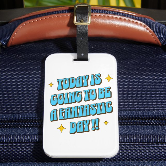 Etiqueta Para Maletas Un día fantástico (Anverso In situ 2)