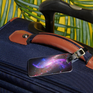 Etiqueta Para Maletas Un Espectáculo De Luz Galáctica En La Galaxia Espi