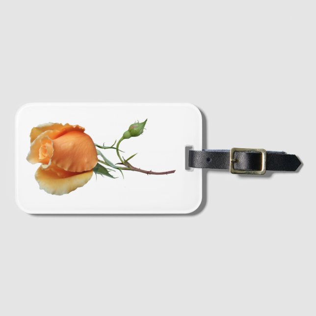 Etiqueta Para Maletas Un esqueje de rosa         (Anverso horizontal)