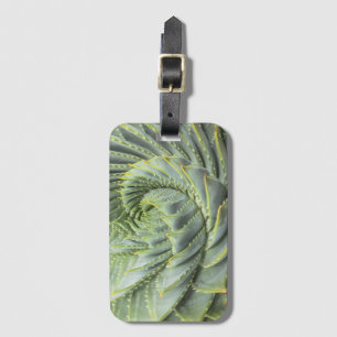 Etiqueta Para Maletas Un Succulent verde y blanco