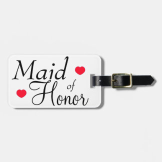 Etiqueta Para Maletas Una empleada de los corazones de honor