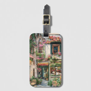 Etiqueta Para Maletas Una escena callejera italiana Serie de diseño de e