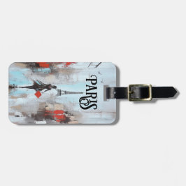 Etiqueta Para Maletas Una mujer envuelta en París en negro